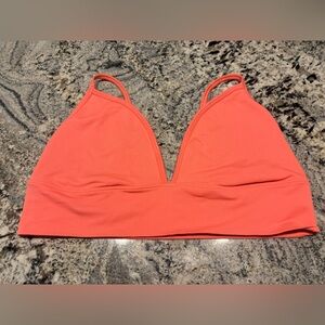 Athleta Vibrant Coral triangle cup sports bra X-Large XL
